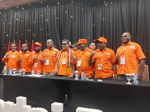 Wakil Ketua Exco Partai Buruh Papua Tengah, Menase Ugedi Degei, Menghadiri Penutupan Rakernas Partai Buruh Ke- V Wakil Ketua Exco Partai Buruh Papua Tengah, Menase Ugedi Degei, Menghadiri Penutupan Rakernas Partai Buruh Ke- V