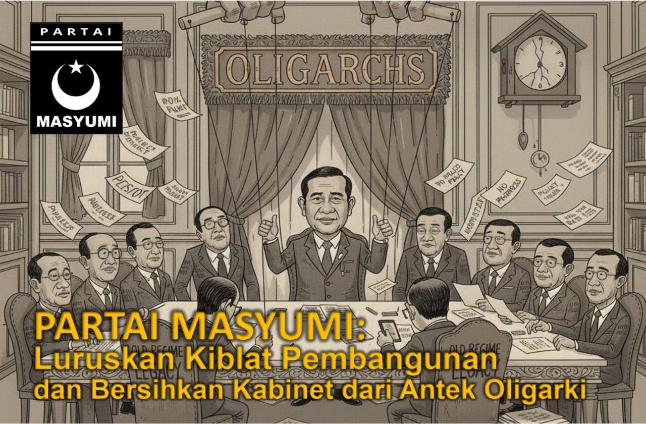 Partai Masyumi Menuntut Prabowo Luruskan Kiblat Pembangunan dan Bersihkan Kabinet dari Antek Oligarki