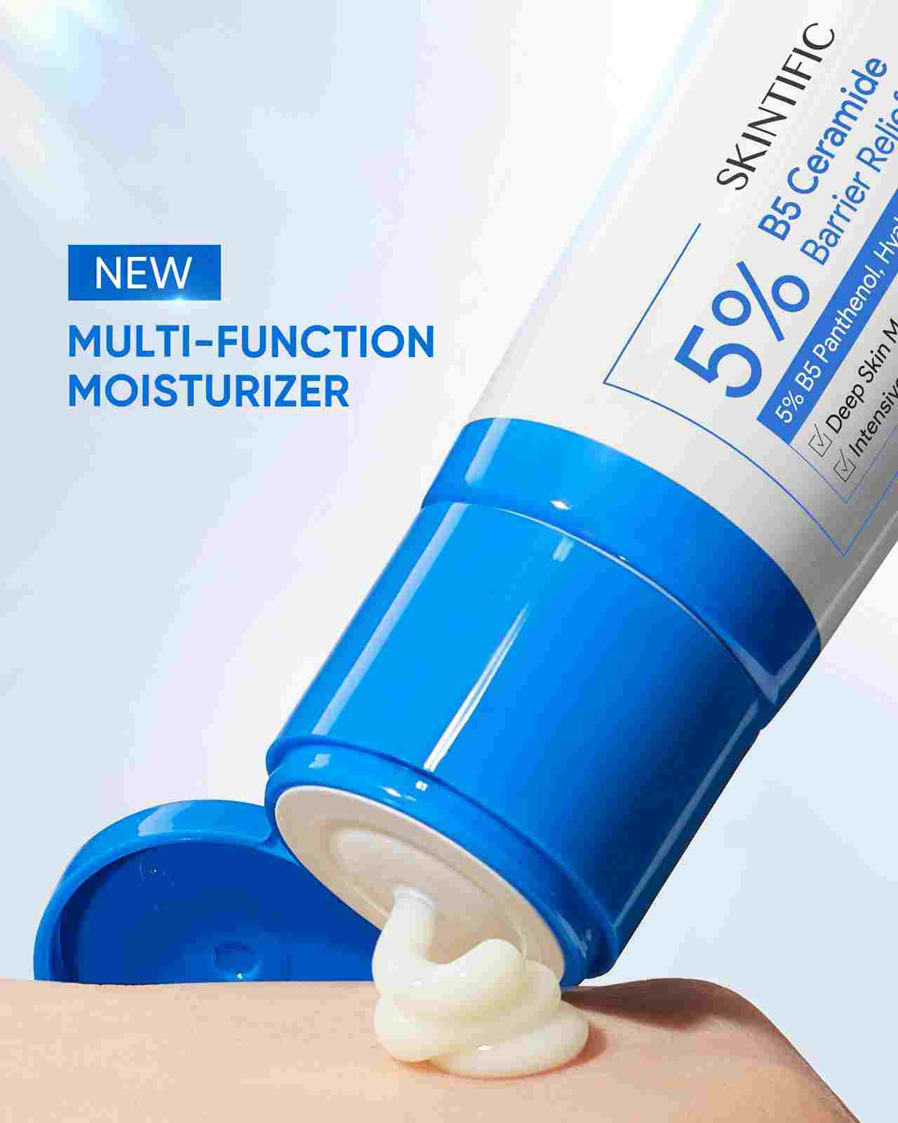 SKINTIFIC Perkenalkan 5% B5 Ceramide Barrier Relief Moisturizer, Solusi Instan Redakan Kemerahan dan Kuatkan Skin Barrier dalam Jangka Panjang SKINTIFIC Perkenalkan 5% B5 Ceramide Barrier Relief Moisturizer, Solusi Instan Redakan Kemerahan dan Kuatkan Skin Barrier dalam Jangka Panjang
