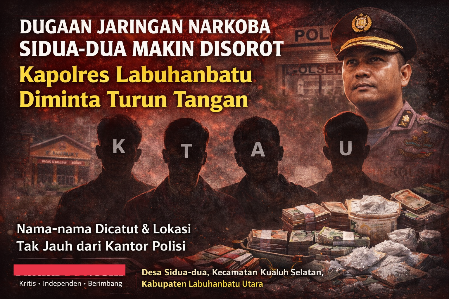 Bayang-Bayang Narkoba di Sidua-dua, Warga Labura Pertanyakan Keseriusan Penindakan Bayang-Bayang Narkoba di Sidua-dua, Warga Labura Pertanyakan Keseriusan Penindakan