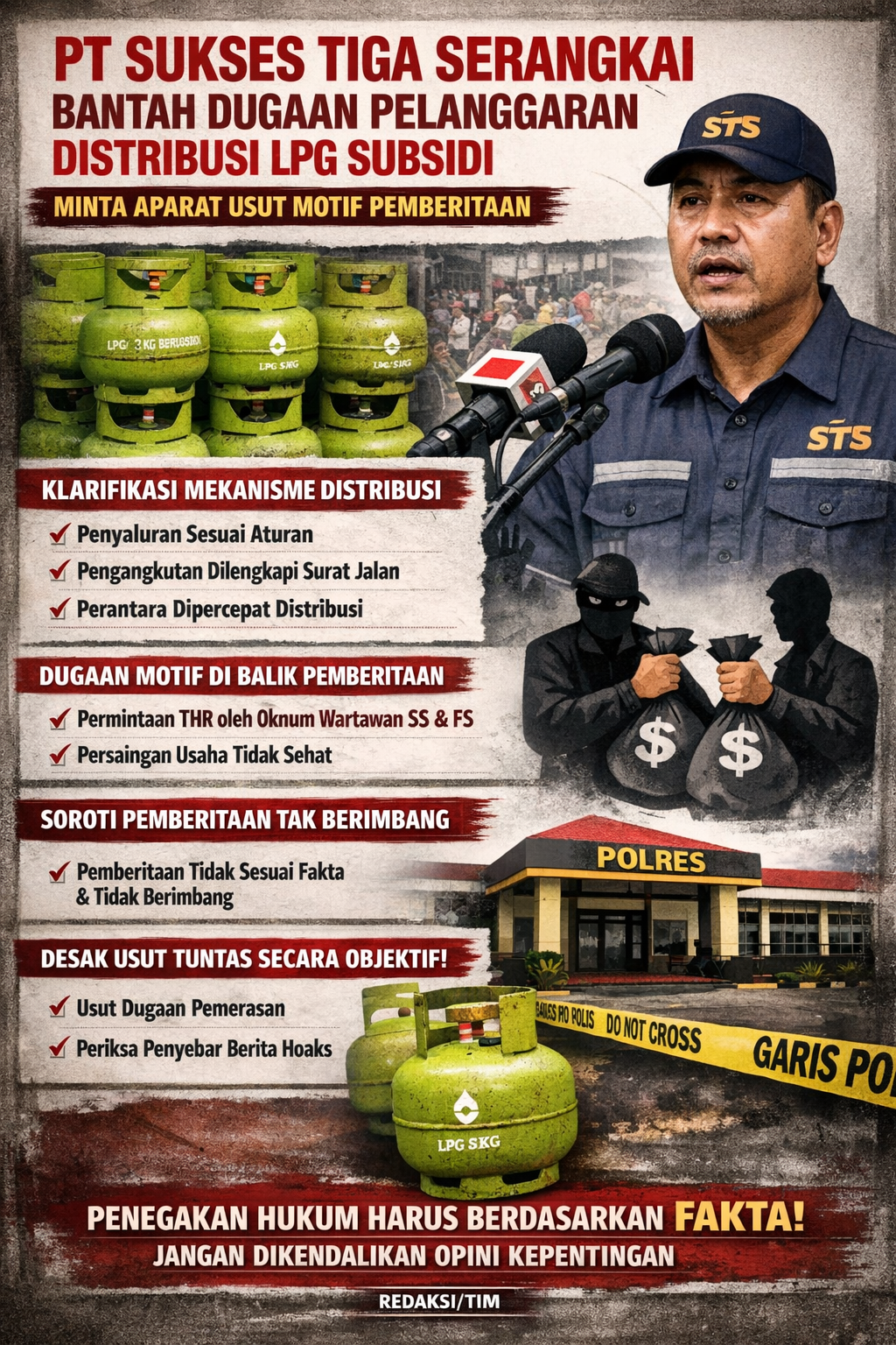 “HEBOH! LPG Subsidi Diseret ke Pusaran Isu — PT STS Buka-bukaan: ‘Ada Tekanan, Ada Permainan?’”