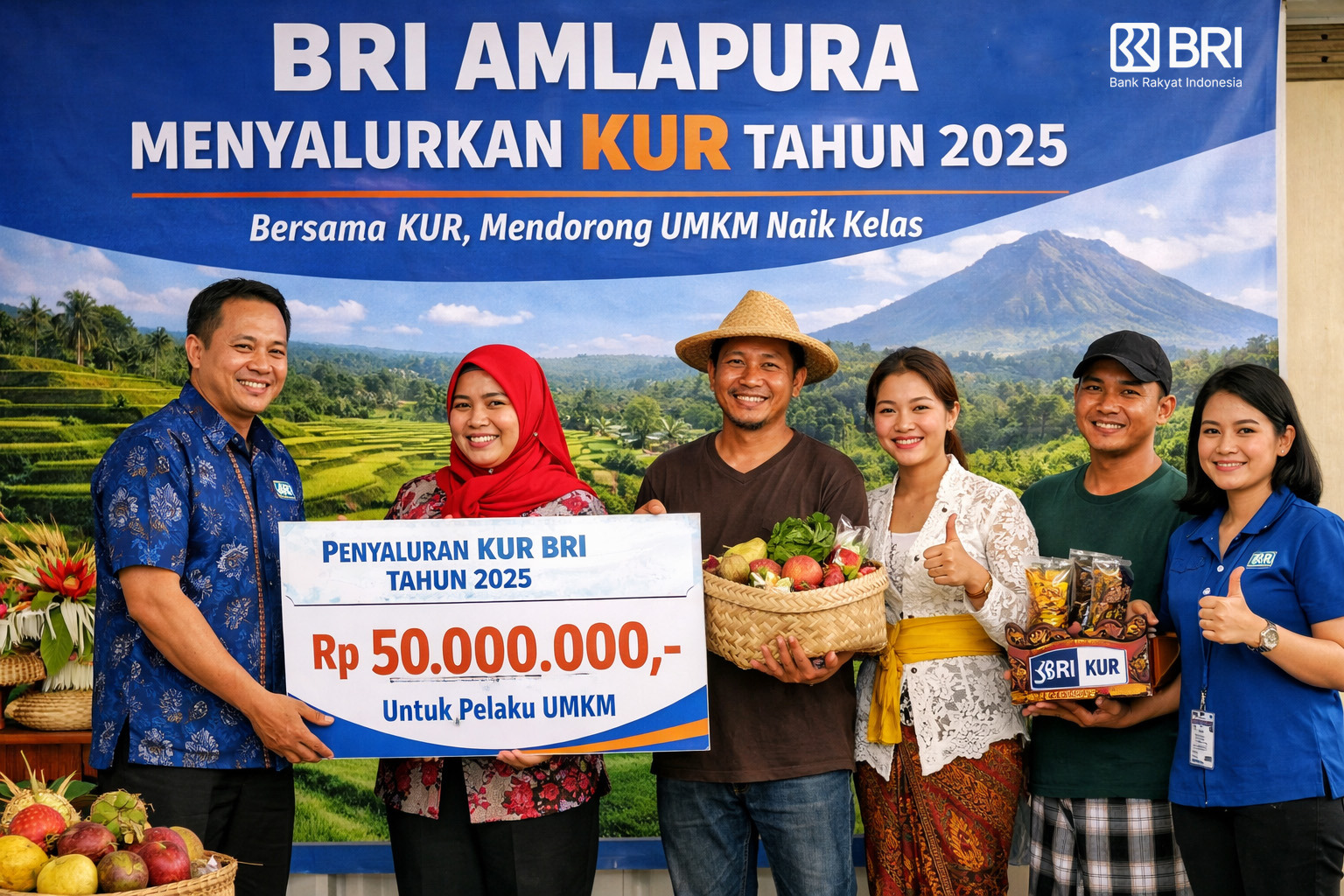 Dukungan Nyata! BRI Amlapura Salurkan Rp 604 Miliar untuk UMKM Karangasem