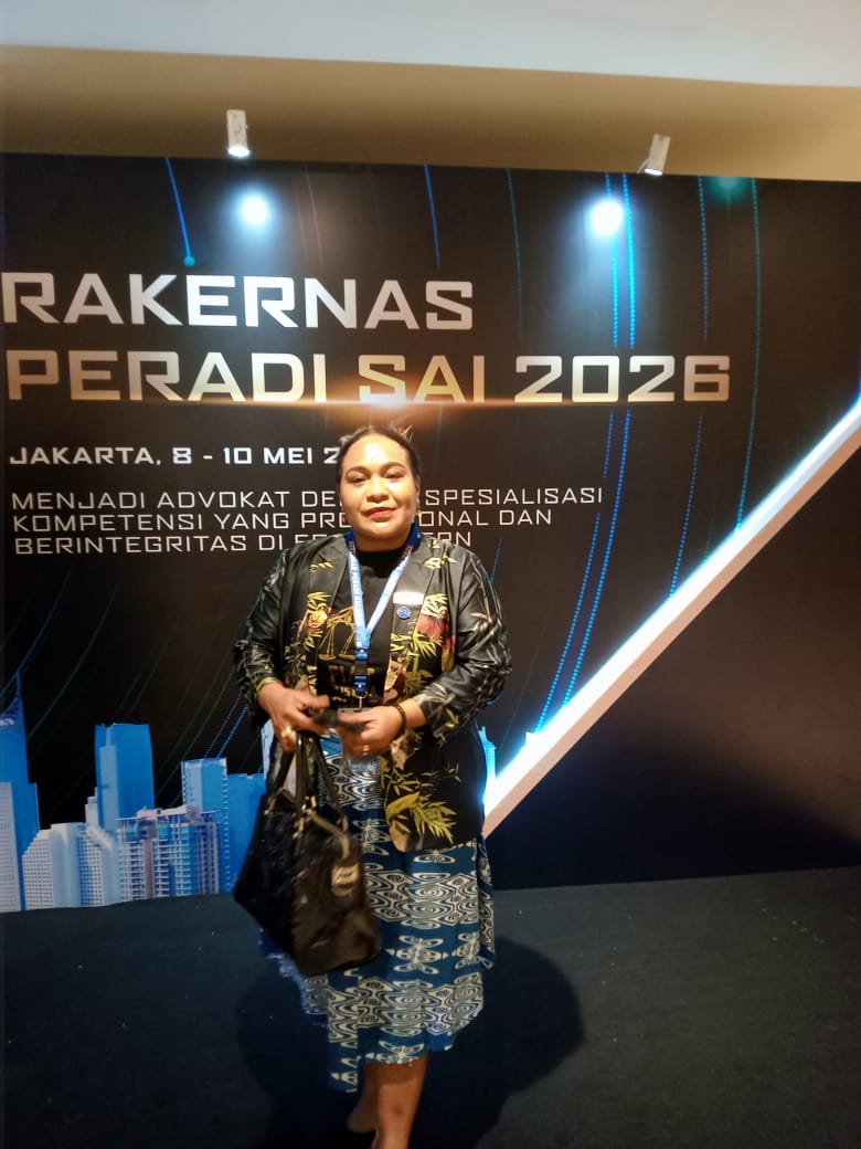 Esterlita Yoku, S.H,M.H., : Peradi SAI Tetap Maju, Semakin Keren, dan Jaya Selalu Organisasi Solid serta Profesional