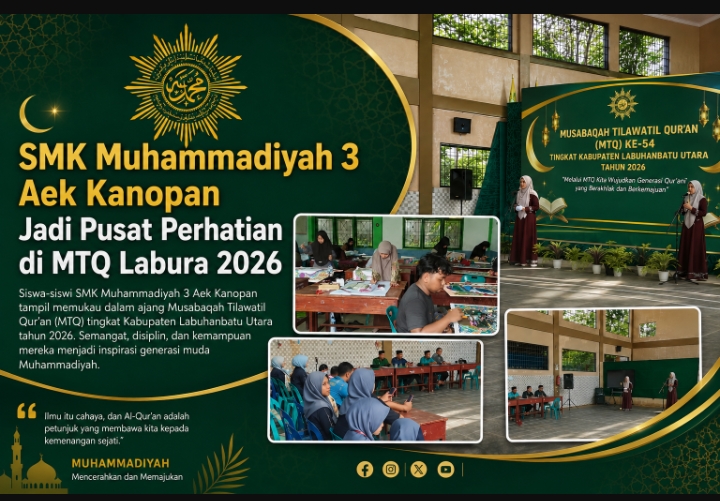SMK Muhammadiyah 3 Aek Kanopan Hebohkan MTQ Labura 2026