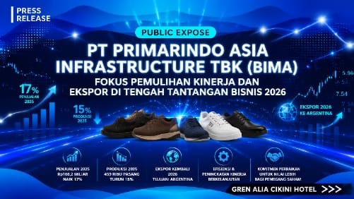 RUPS & Public Expose PT. Primarindo Asia Infrastructure Tbk (BIMA) Pada Triwulan I 2026 Perseroan Mengalami Rugi Komprehensif Sebesar Rp. 5,96 Miliar,