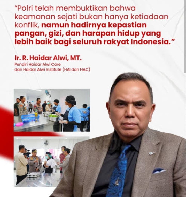 Jelang HUT Bhayangkara, Haidar Alwi Ajak Media dan Masyarakat Soroti Prestasi serta Dedikasi Polri untuk Negeri