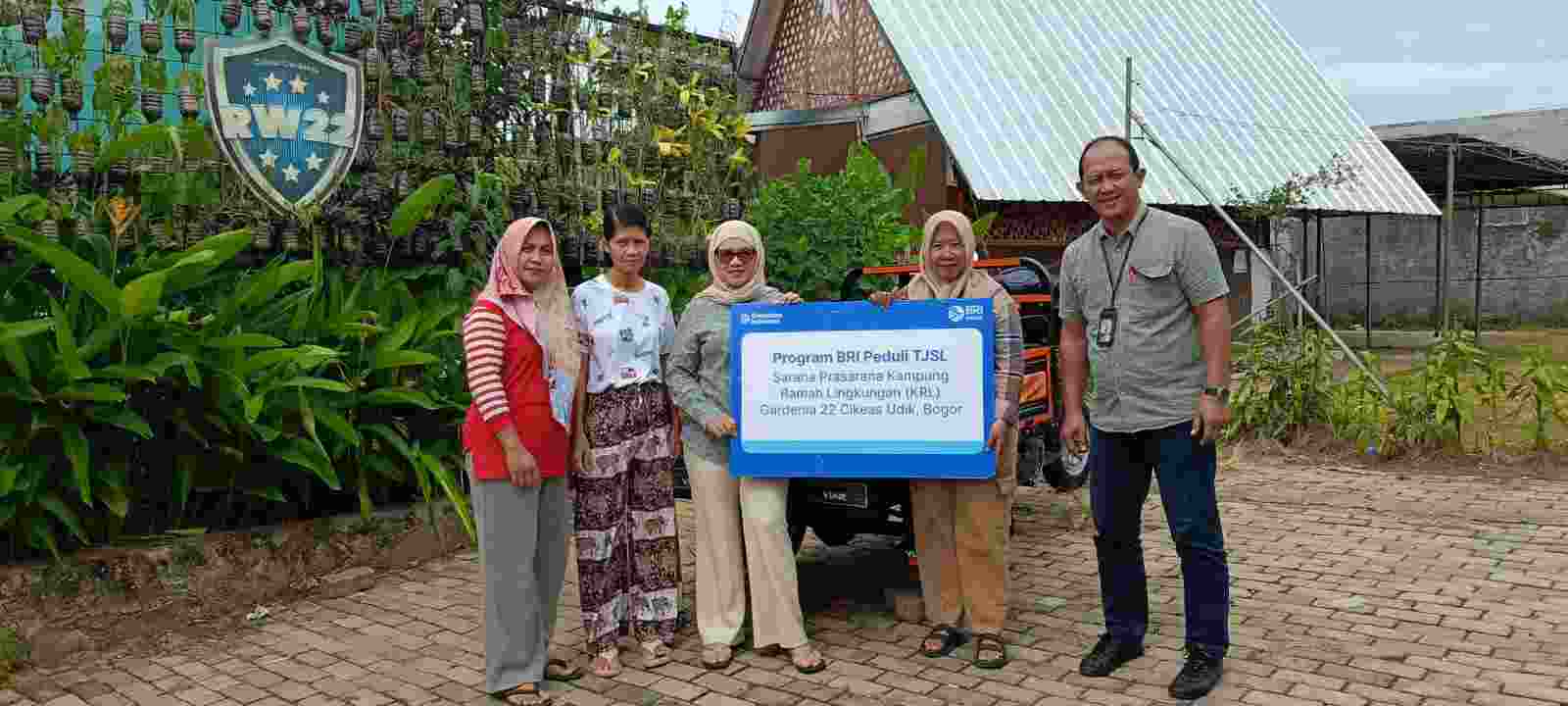 BRI KC Cibubur Dorong Pengelolaan Lingkungan Berkelanjutan di Kampung Gardenia 22