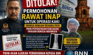 Demi Kelancaran Operasi Kaki, PBHN Akan Ajukan Permohonan ke BNN Terkait Warga Binaan Rehabilitasi Demi Kelancaran Operasi Kaki, PBHN Akan Ajukan Permohonan ke BNN Terkait Warga Binaan Rehabilitasi