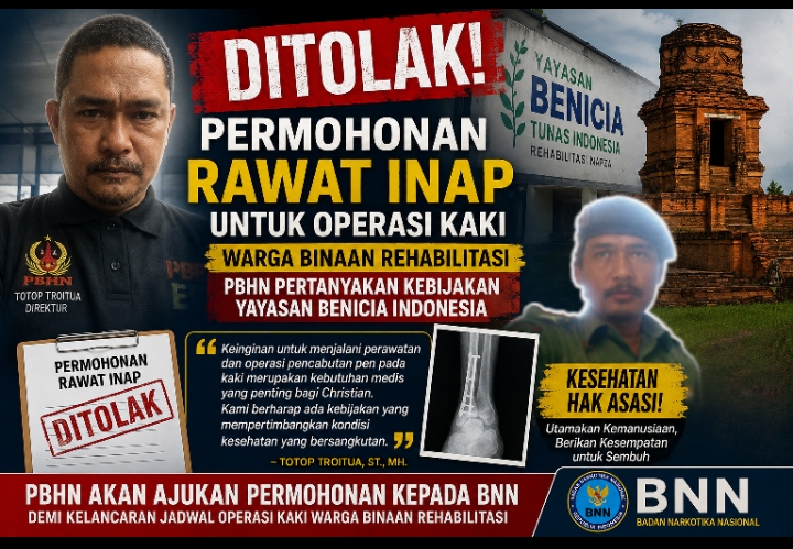 Demi Kelancaran Operasi Kaki, PBHN Akan Ajukan Permohonan ke BNN Terkait Warga Binaan Rehabilitasi
