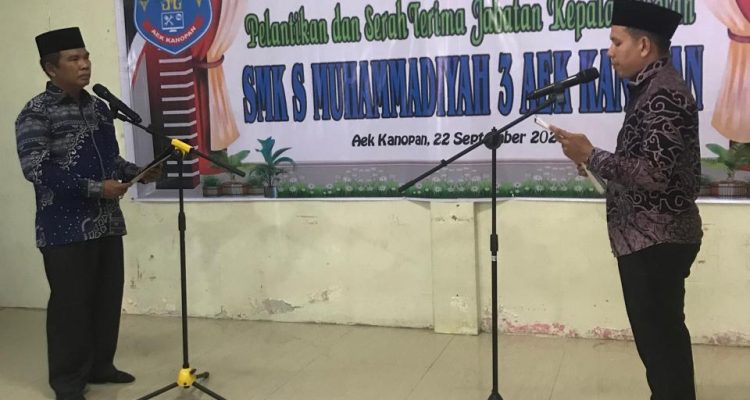 Khairil Ikhwan Siregar Resmi Pimpin SMK Mugan, Tegaskan Amanah AUM Harus Dikelola Penuh dan Bertanggung Jawab