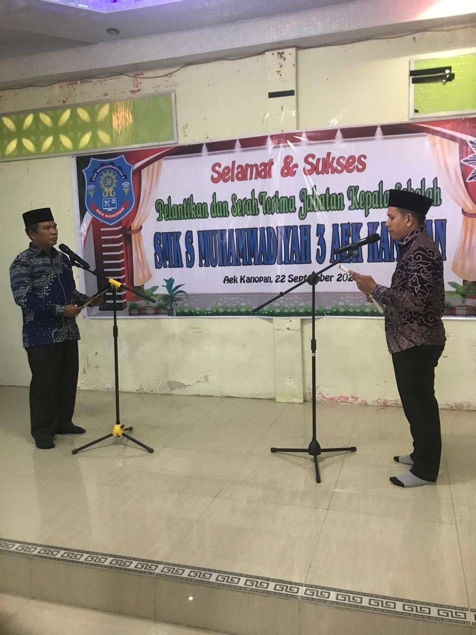 Khairil Ikhwan Siregar Resmi Pimpin SMK Mugan, Tegaskan Amanah AUM Harus Dikelola Penuh dan Bertanggung Jawab