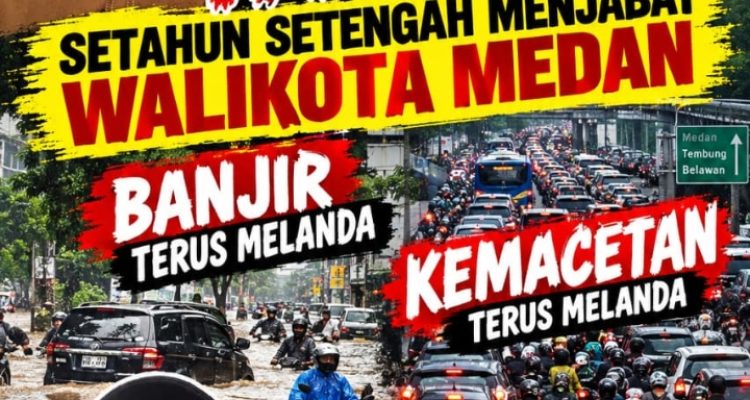 WRC Sumut Soroti Kinerja Walikota Medan : “Banjir dan Macet Masih Jadi PR Besar”