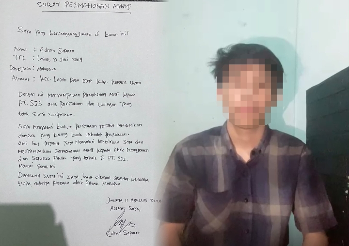 Tudingan Dugaan Korupsi Berujung RJ, Edrian Saputra Akui Kekeliruan dan Minta Maaf kepada Direktur PT SJS