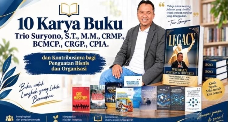 Trio Suryono Persembahkan 10 Karya Buku Inspiratif untuk Kemajuan Dunia Korporasi dan Energi di PT PLN
