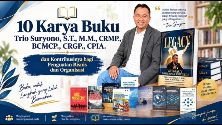 Trio Suryono Persembahkan 10 Karya Buku Inspiratif untuk Kemajuan Dunia Korporasi dan Energi di PT PLN