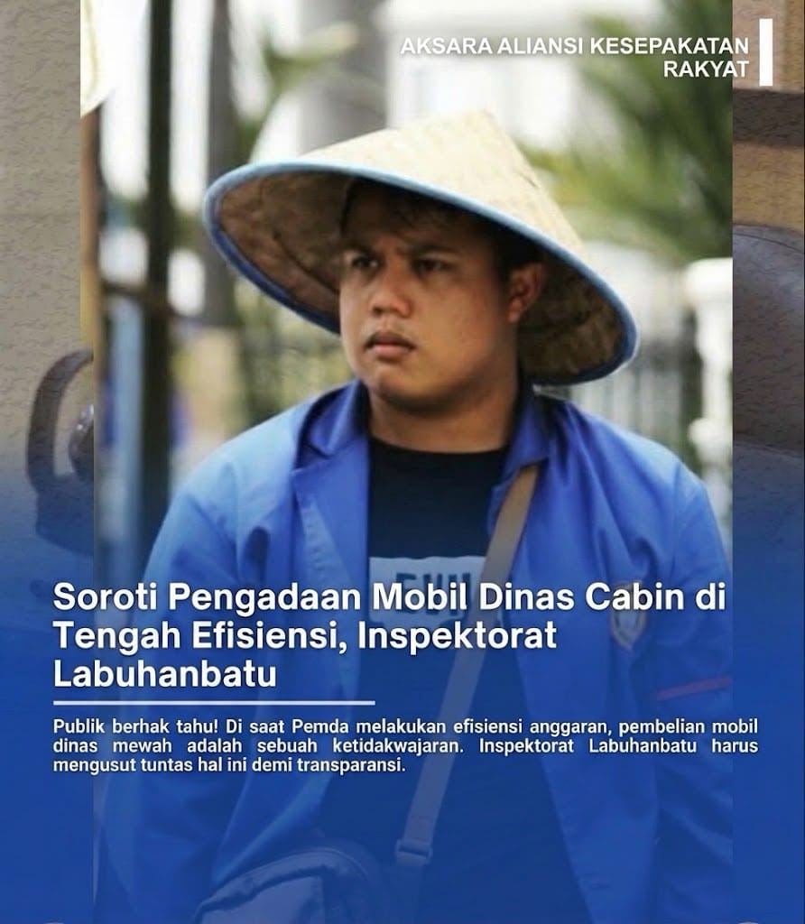 Anggaran Rp556juta Untuk Double Cabin, Aksara Soroti Inspektorat Labuhanbatu