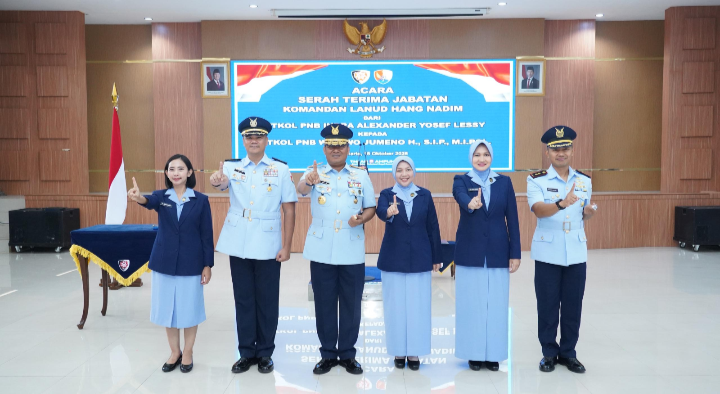Pimpin Sertijab Danlanud HNM, Pangkodau I Menitipkan Laksanakan Tugas Sepenuh Hati, Ridho, dan Ikhlas