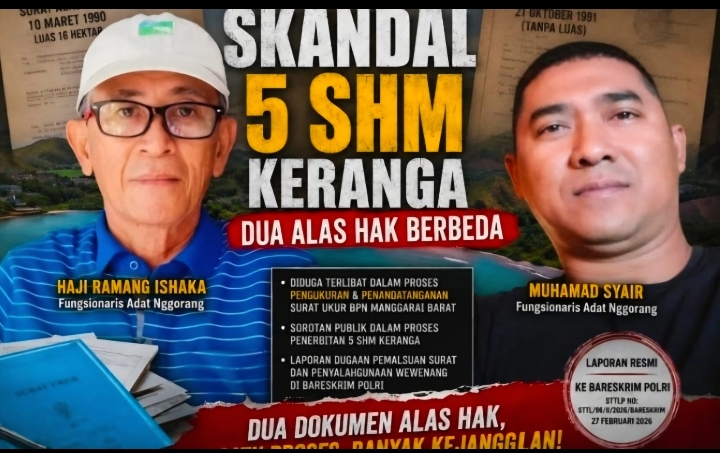 Mafia Tanah Di Keranga Labuan Bajo Terbongkar, Identitas Penjual Tanah 16 Ha Terbukti Palsu, Hotel St.Regist Batal Dibangun